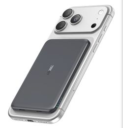 for Magsafe Portable Charger, 5000mAh Slim Wireless Magnetic Power Bank,USB C Charging, Compatible with 17/16/15/14/13/12 Series (Graphite Gray)