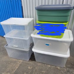 Assorted Storage Bins. Set of 6