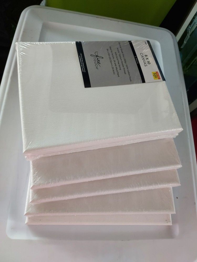 QTY 6 The Fine Touch
The Fine Touch Blank Canvas Set - 8" x 10"