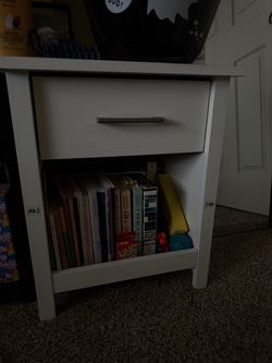 White nightstand