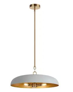 FARMHOUSE 3 LIGH PENDANT LAMP COLOR GREY /GOLD AND BLACK