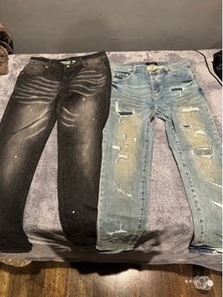 Purple jeans