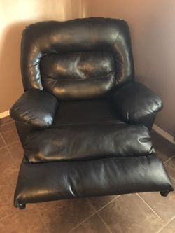 Leather recliner love seat