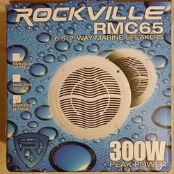 Rockville Marine Speakers RMC65 6.5 2 Way 300 Watts