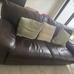Leather Sofa Bed