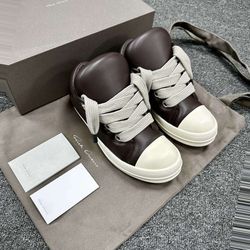 Rick Owens Leather Low Sneakers 7