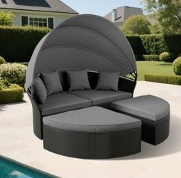 Canopy Bed Poolside Lounger Brand New Patio Set Brand New Outdoor Patio Furniture 🆕🛺🚎🆕