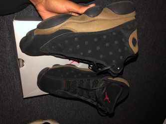 Black and olive hot sale 13s