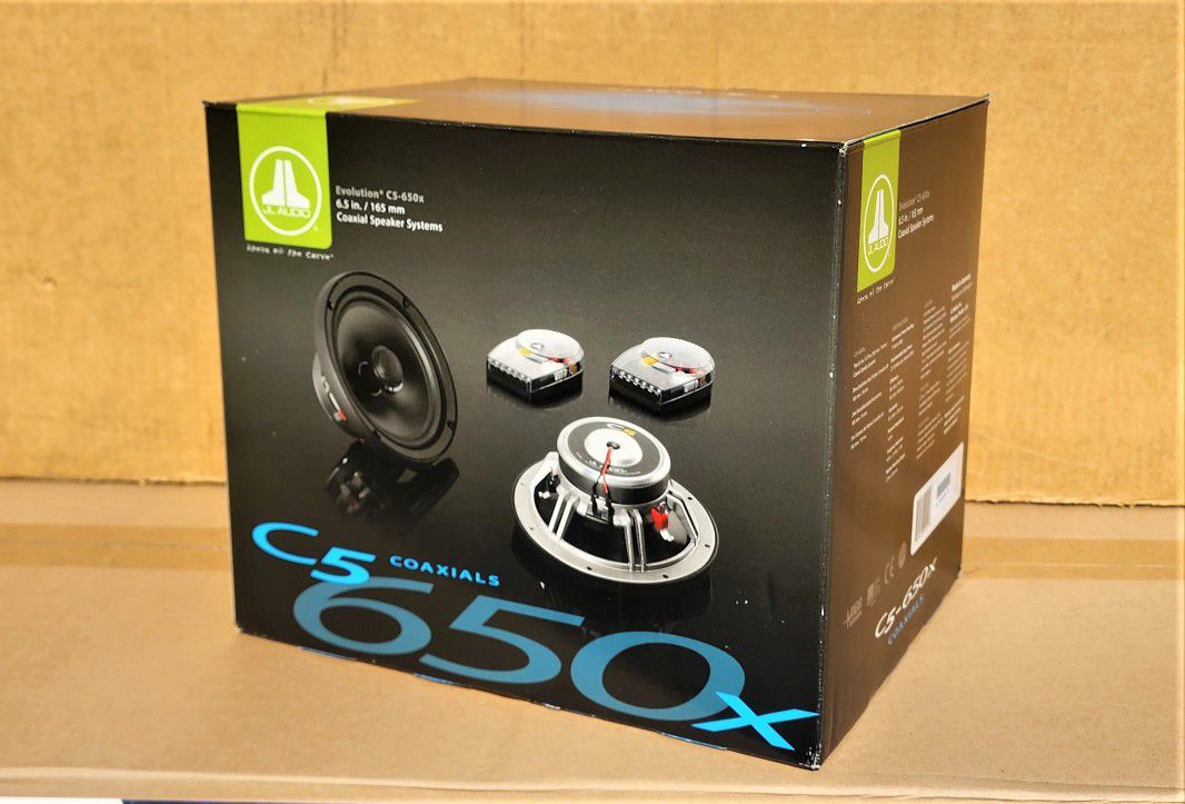 🚨 No Credit Needed 🚨 JL Audio C5-650X Car Speakers 6 1/2" 2-Way Coaxial Speaker System 225 Watts C5 Series 🚨 Payment Options Available 🚨 