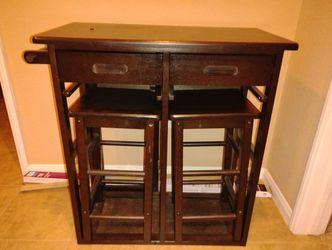 Kitchen Island Table with Stools