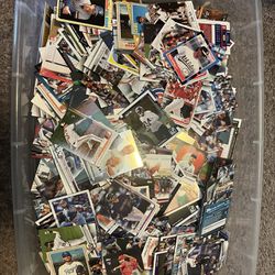Bin of Baseball Cards (Years Range From 1980’s to 2020’s)