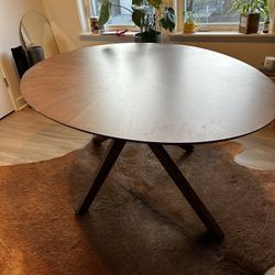 Modway Oval Table - Walnut