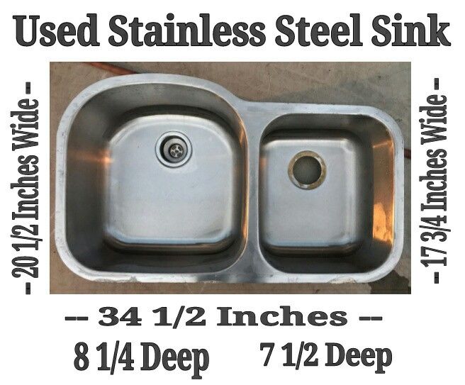 Used Stainless Steel Sink