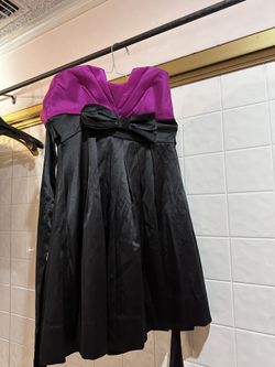 Magenta & Black Formal Dress