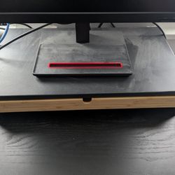 IKEA ELLOVEN Monitor Stand with Drawer, Anthracite