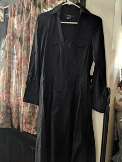 Zara basic black dress
