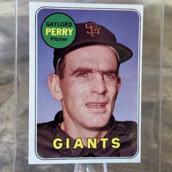 Gaylord Perry 1969 Topps San Francisco Giants #485 Baseball Card