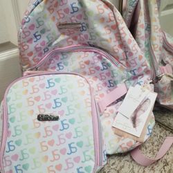 New JESSICA SIMPSON 2 Piece Backpack Set 