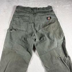 Vintage Dickies Pants Men’s 30x29 Green Carpenter Faded Grunge Straight Y2K#2820