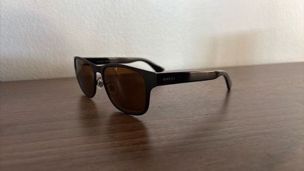 Gucci Black Sunglasses with Brown Lenses