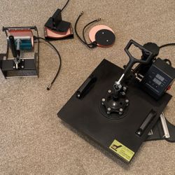 12 Inch Heat Press Plus Attachments