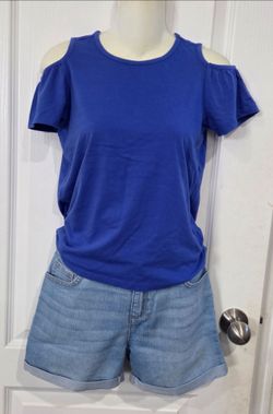 - Girls' shorts and blouse set.