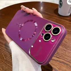 Magnetic Case for iPhone 15 Pro Max Case [Compatible with MagSafe] [Full Camera Lens Protector & Military Grade Drop Tested] Scratch Resistant