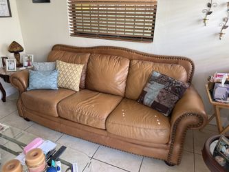 Leather Sofa bed