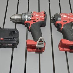 Milwaukee 18V M18 Fuel Drill & Impact Driver w/1 XC 5.0Ah Battery
