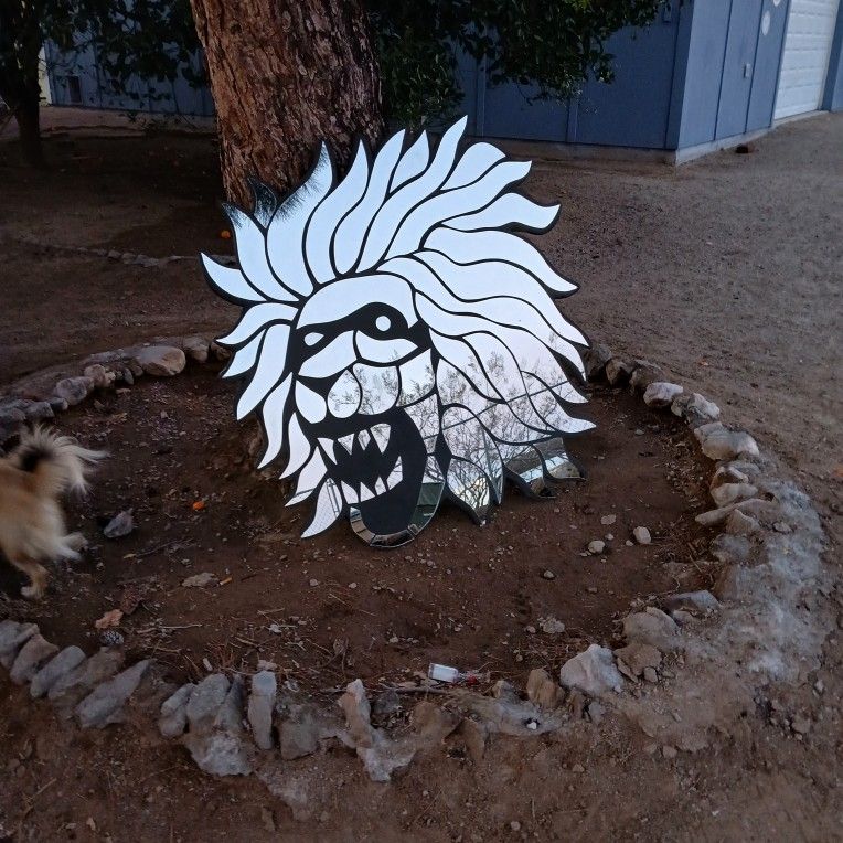Huge Lion Mirror