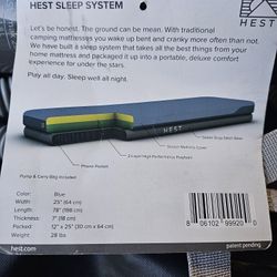 HEST Sleep System (Regular) – Premium Camping Mattress + Pump – Excellent Condition