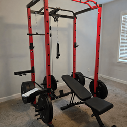 Goime Power Cage Squat Rack – Like New, 2000 lbs Capacity - Burlington, NC