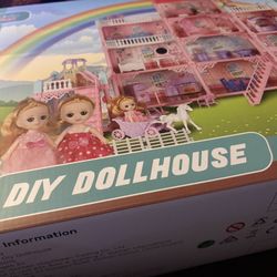 CUTE STONE 11 Rooms Huge Dollhouse