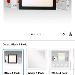 4 Pk Led Square Recessed Light 12 Inches 