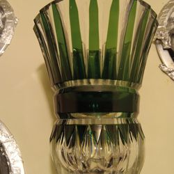 Vintage Emerald Green Vase