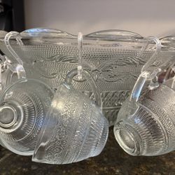 Glass punch bowl Or Salad Bowl