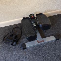 Sunny Health & Fitness Mini Steppers for Exercise at Home, Stair Step Workout Machine with Resistance Bands