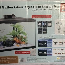 Aqua Culture 20 Gallon Glass Aquarium Starter Kit (Fish Tank)
