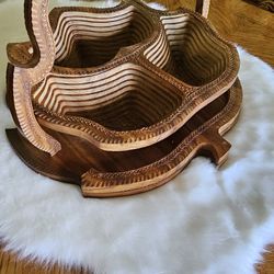 Wood Fancy Plate 