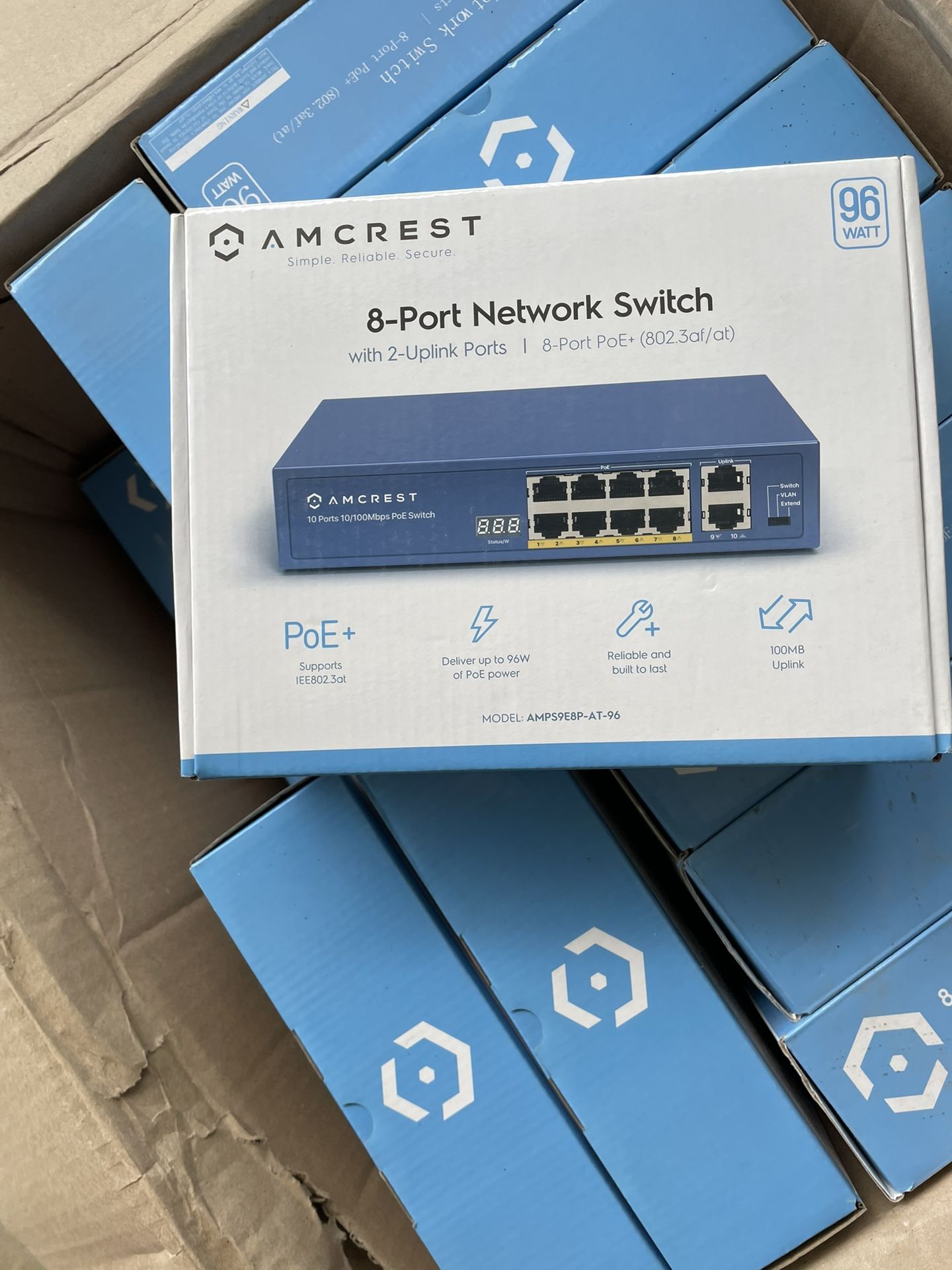 8 Port Network Switch With 2 Uplink Ports
