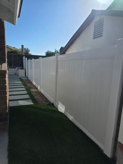 Vinyl fence