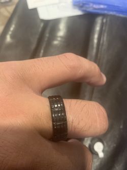 Stainless steel wedding band