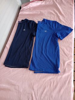 Champion Authentic Athleticwear Set Of 2 T-shirts Blue/Navy Sz. Medium
