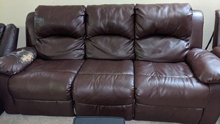 3 seats sofa with side recliners