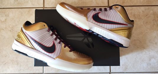 DS Nike Kobe 4 IV Protro Gold Medal 🏅 2024 Size 9 Olympics USA Redeem Team 2008 Retro Dark Obsidian