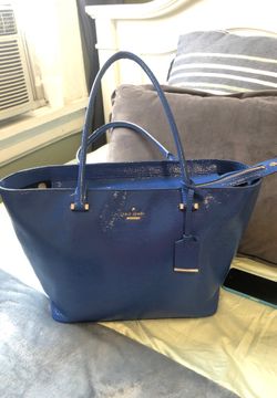 Blue Kate spade bag