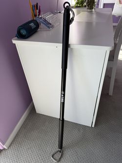 INNSTAR Resistance Bands Bar 38" Black Max Load 800lb for Home Gym Workout Full Body Workout Power Lifting Fitness Bar