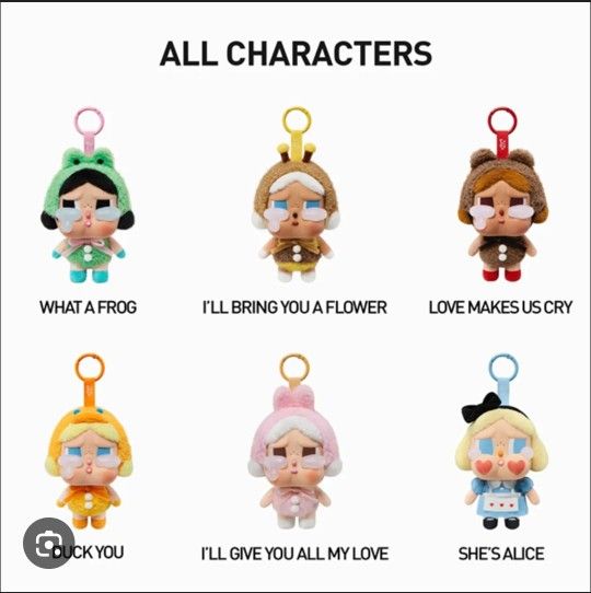 Popmart Authentic Crybaby Crying Again Plush Pendants Each