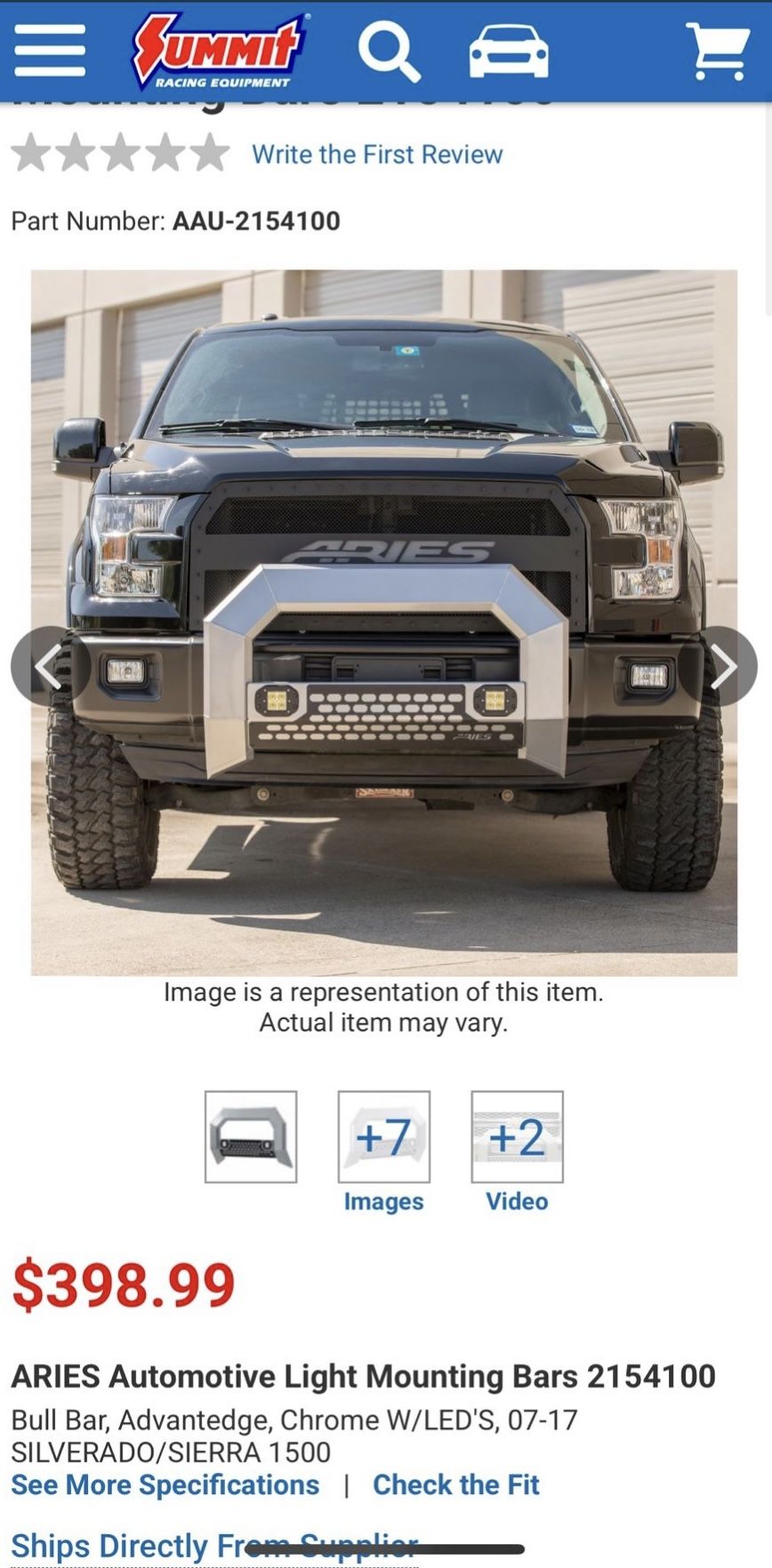 NEW ARIES Automotive Light Mounting Bars