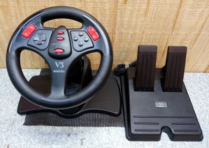 Interact Racing Steering Wheel + Gas & Brake Pedals